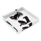 tomorebiの墨猫その2 Acrylic Block :placed flat