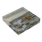 SONOTENI-ARTの004-024　クロード・モネ　『灰色の日のアルジャントゥイユの橋』　アクリルブロック Acrylic Block :placed flat