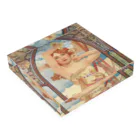 SONOTENI-ARTの014-010　アルフォンス・ミュシャ　『時の流れ：昼の輝き』　アクリルブロック Acrylic Block :placed flat