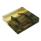 stay_goldの晩鐘、ジャン＝フランソワ・ミレー Acrylic Block :placed flat