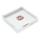 無気力のうる目ねこ Acrylic Block :placed flat