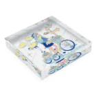 kukoの今日はどこへ行こうかな（アクリルブロック） Acrylic Block :placed flat