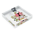 mame（まめ）のもたもたしてたらなくなっちゃうよ Acrylic Block :placed flat