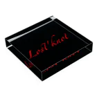 Lost'knotのLost'knot我等ノ婀嘉 Acrylic Block :placed flat