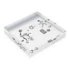 WAMI ART　ホツマツタヱ同好会の庭球蛙(前面文字あり) Acrylic Block :placed flat