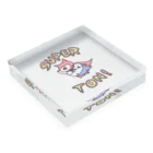 【Yuwiiの店】ゆぅぅぃーのSUPER★TON!! Acrylic Block :placed flat