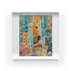 soramame1119の森の中の世界 Acrylic Block
