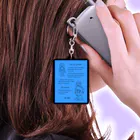 mirinconixのアシモフのロボット3原則とロボットの落書き  セルリアンブルー Acrylic Key Chain