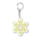  Pastel Design Art 天使のお部屋のメタトロンスター黄 Acrylic Key Chain