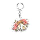 星川屋さんのお祝いの日の猫 Acrylic Key Chain