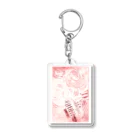 ご当地妖怪雑貨屋 鶴屋もののけ堂 SUZURI店の吉原のきつねさま Fox deity【キーホルダー限定】 Acrylic Key Chain