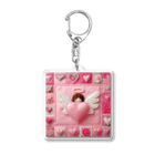 George-Designのハートちゃん Acrylic Key Chain