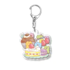 みっちりねこ by frencelのみっちりねこ　スイーツタイム Acrylic Key Chain
