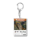 marmot addict ［マーモット中毒］の大マーモット展　マーモットの叫び Acrylic Key Chain