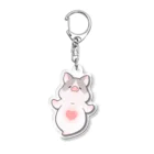 しらたまちゃんSHOPu〜🐽のブタオネ Acrylic Key Chain