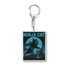 Atena-DesighnのNINJA CAT（1）忍者猫 Acrylic Key Chain