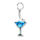 クレイジー闇うさぎSHOPのクレイジー闇うさぎ(Blue Moon) Acrylic Key Chain