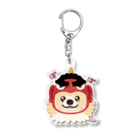 イラスト MONYAAT のポメラニアンの鬼*ステッカー Acrylic Key Chain