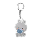 NAKAYUKA Online shopのラパン&ハート(ブルー) Acrylic Key Chain
