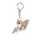 ふるふる工房③のずんちゃんとシマエナガちゃん Acrylic Key Chain