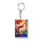 日本画家 加藤 由利子の華籠(タテ) Acrylic Key Chain