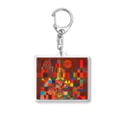 Mystic Modern Artの"Castle and Sun"- Paul Klee  Acrylic Key Chain