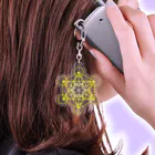  Pastel Design Art 天使のお部屋のメタトロンスター黄 Acrylic Key Chain