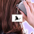 チョコ兎の黒猫 Acrylic Key Chain