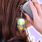 いちごいちえ　オフィシャルのえほんからとびでた　のりもの　ききゅう Acrylic Key Chain
