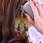 とりちゃんのアヌビスとウプウアウト Acrylic Key Chain