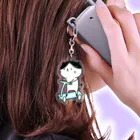 さかやのハチワレキックボード猫 Acrylic Key Chain