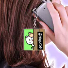 ふわとろ火薬のネコはみている Acrylic Key Chain