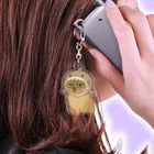 白菜ショップのサメ帽かぶった猫 Acrylic Key Chain