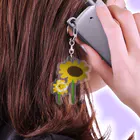 ASD そうちゃんの絵たちのそうちゃんのひまわり Acrylic Key Chain