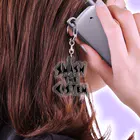 fox fox foxのSMASH THE CIS-TEM 黒 Acrylic Key Chain