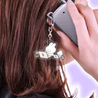 しあわせはおいしいよのパソコンカタカタうさぎ Acrylic Key Chain