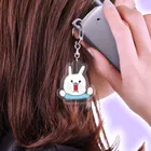 ウサギのウー by NIKUQ WORKSのむぎゅーっとしたウー Acrylic Key Chain