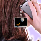 Origami Laboのブルームーンに吠える狼 Acrylic Key Chain