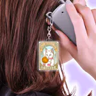 金星灯百貨店の白猫印の宇宙食　月光味 Acrylic Key Chain