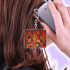 Mystic Modern Artの"Castle and Sun"- Paul Klee  Acrylic Key Chain