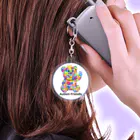 happy_autismのhalokuma-circle Acrylic Key Chain