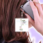 いしだよりこ商店のミルかつ〈ジャクシのぼり〉 Acrylic Key Chain