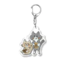 くつしたねこのかりんばにゃんこ Acrylic Key Chain