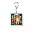 Naoki21のDOG x HALLOWEEN 03🟦(濃色用) Acrylic Key Chain