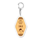 松洋堂/SYOYODO　SUZURI店の【ドーナツ倶楽部】ルームタグキーホルダー - Room No.282 Acrylic Key Chain