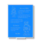 mirinconixのアシモフのロボット3原則とロボットの落書き  セルリアンブルー Acrylic Stand