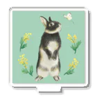 Usagi Kawaiiのモンシロチョウとうさぎさん Acrylic Stand