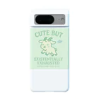 CUTE BUT EXISTENTIALLY EXHAUSTEDのCUTE BUT EXISTENTIALLY EXHAUSTED – ゆるやぎ宇宙Tシャツ Android Smartphone Case