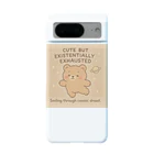 CUTE BUT EXISTENTIALLY EXHAUSTEDのCUTE BUT EXISTENTIALLY EXHAUSTED – ゆるくま宇宙 Android Smartphone Case