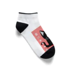 黒ねこまろんの雑貨屋さんの黒ねこまろんのイラストグッズ Ankle Socks